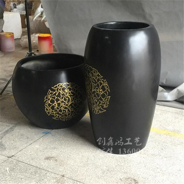 政府工程园林景观花盆 玻璃钢花盆 玻璃钢商场花盆 玻璃钢树脂花盆